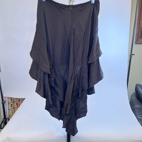 Zara Women Black Layered One Shoulder Dress Size Small - Picture 3 of 13